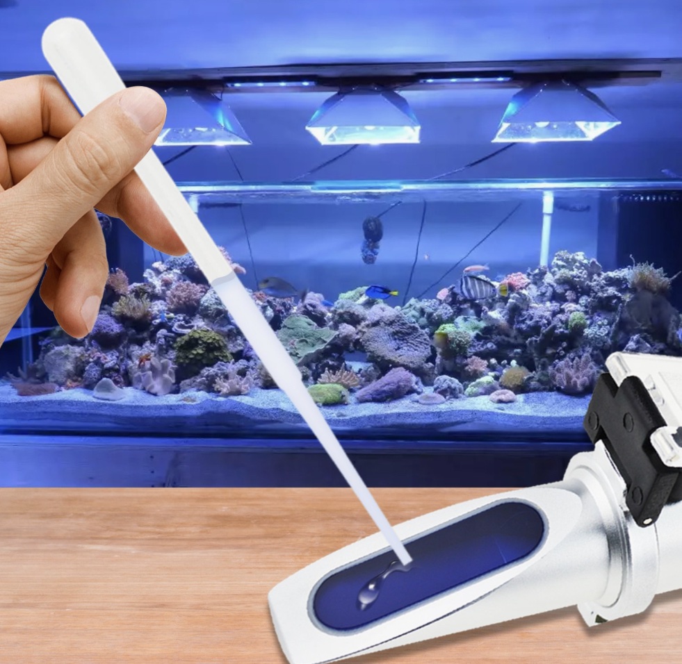 Refractómetro  medidor salinidad - Imagen 2