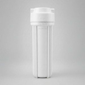 Vaso Contenedor Portafiltros 10" 1/4 o 3/8 Blanco Opaco